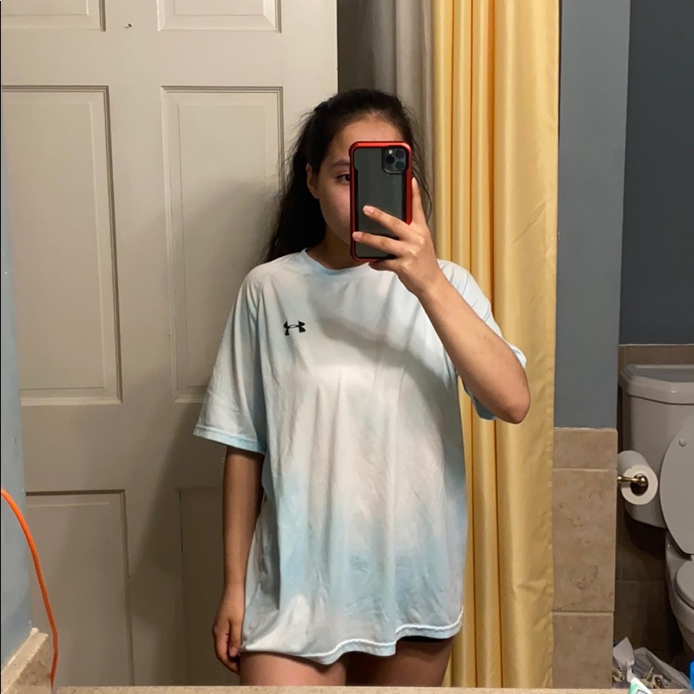 under armour blue tie dye shirt